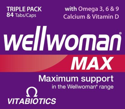 Wellwoman Max, Beauty Supplements, Maximum Support Formula for women wanting to boost energy, immune system and bone health, 84-Multivitamin Tablets By Vitabiotics - Image 5