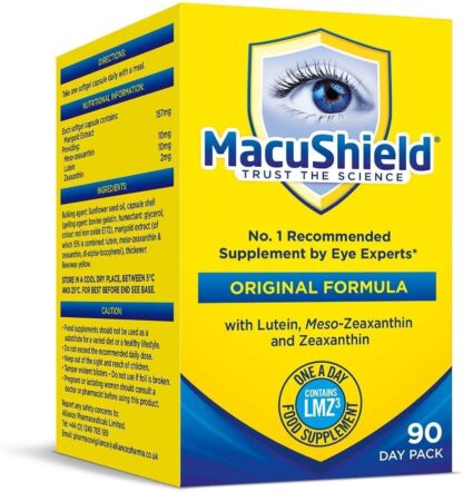 MacuShield Original Plus Capsules - 90-day pack, Eye Health Supplement* with Lutein Zeaxanthin and Meso-Zeaxanthin + Vitamin B2 (Riboflavin) which Helps Support Normal Vision, 90 count (Pack of 1) - Image 15