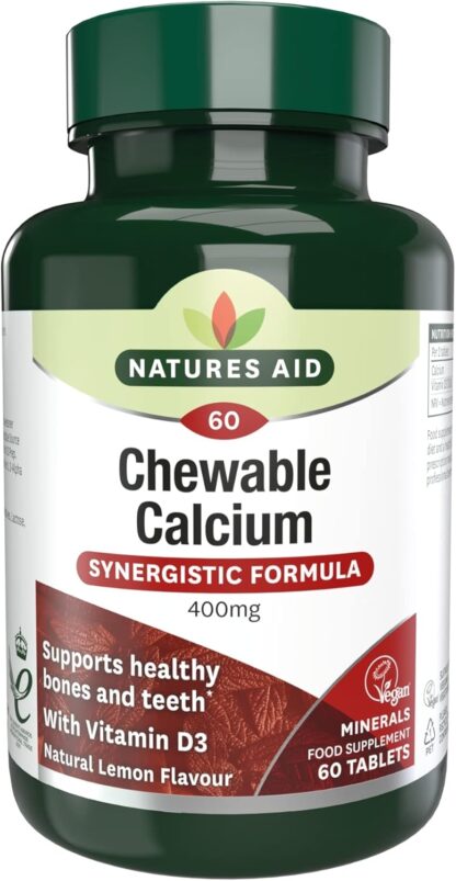 Natures Aid Calcium, Magnesium and Zinc, Maintain Normal Bones, Teeth and Muscle Function, Vegan, 90 Tablets - Image 7