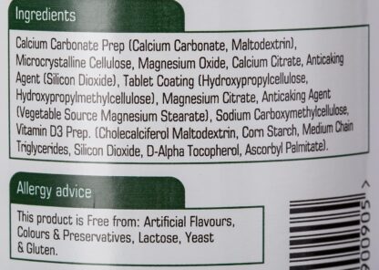 Natures Aid Calcium, Magnesium and Zinc, Maintain Normal Bones, Teeth and Muscle Function, Vegan, 90 Tablets - Image 24