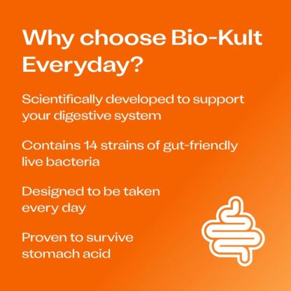 Bio-Kult Everyday Multi-Strain Formulation Probiotics for Digestive System, 60 Capsules (Pack of 1) - Image 3