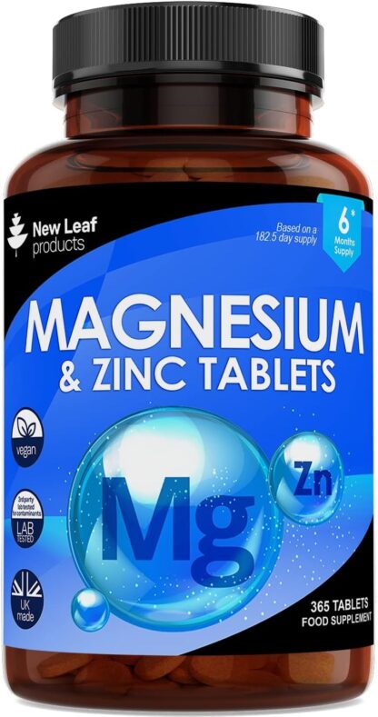 Magnesium Supplements 516mg with Zinc - 120 Magnesium Tablets Supports Muscle Bone Health, Tiredness - High Strength Contributes to Many Health Factors Easy to Swallow Sleep Supplement (not Capsules) - Image 7