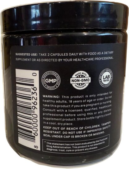 40,000mg Organic Black Maca Root 40X Strength Testosterone Supplement for Men + Ashwaganhda - Highest Potency Black Maca Root Capsules for Men 100% Pure Maca Powder Enhance Mens Health + Male Booster - Image 3