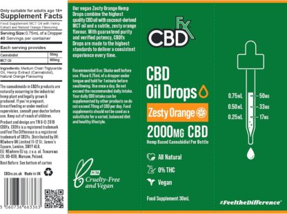 CBDfx 2000mg CBD Oil, High Strength CBD Oil, Very Berry Flavoured CBD Oil Drops, Vegan, Natural, Non-GMO, Blended with MCT Oil, No THC, 30ml (40 Days) - Image 24