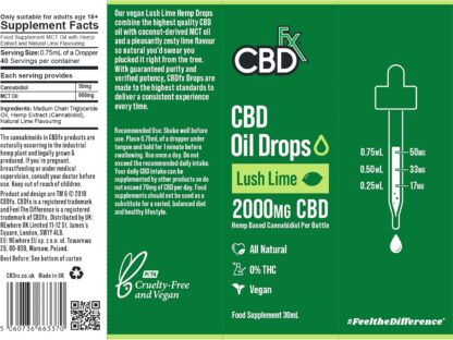 CBDfx 2000mg CBD Oil, High Strength CBD Oil, Very Berry Flavoured CBD Oil Drops, Vegan, Natural, Non-GMO, Blended with MCT Oil, No THC, 30ml (40 Days) - Image 46