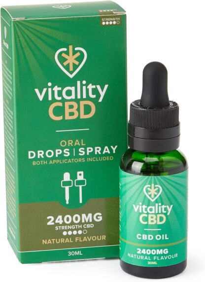 Vitality CBD Drops, Spray in MCT Oil 2400 mg, Berry, 30 ml, NO THC - Image 9