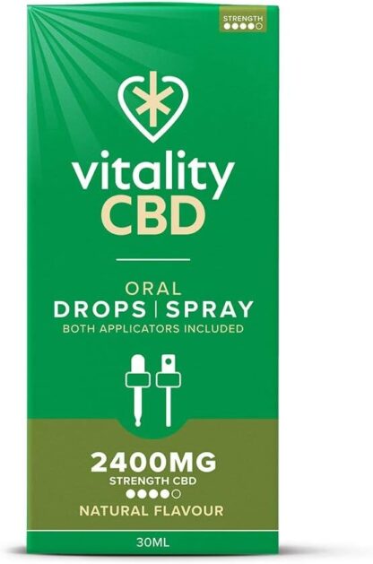 Vitality CBD Drops, Spray in MCT Oil 2400 mg, Berry, 30 ml, NO THC - Image 16