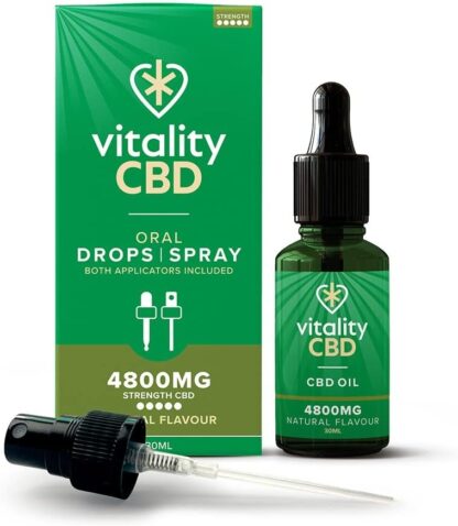 Vitality CBD Drops, Spray in MCT Oil 2400 mg, Berry, 30 ml, NO THC - Image 24