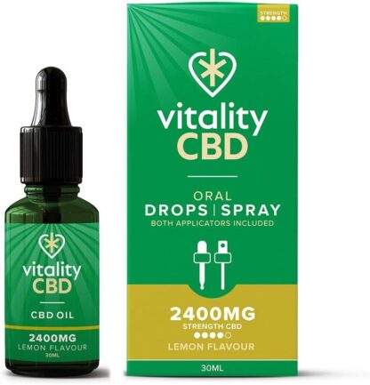 Vitality CBD Drops, Spray in MCT Oil 2400 mg, Berry, 30 ml, NO THC - Image 61