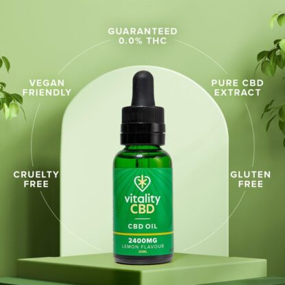 Vitality CBD Drops, Spray in MCT Oil 2400 mg, Berry, 30 ml, NO THC - Image 63