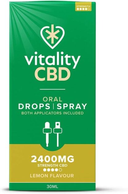 Vitality CBD Drops, Spray in MCT Oil 2400 mg, Berry, 30 ml, NO THC - Image 67