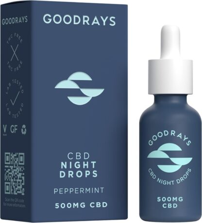 Goodrays, 1000mg High Strength CBD Oil Drops for Sleep, Peppermint Cannabidiol Night Drops, Improves Sleep, Stress Relief, Vegan, Gluten Free, 100% Natural, Night-time Use - Image 8