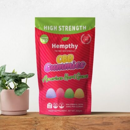 Hempthy CBD Gummies High Strength 1000mg CBD Edibles for Pain Relief & Better Sleep, THC-Free, High Strength CBD Gummy for Anxiety Relief for Adults (American Hard Gums) - Image 9