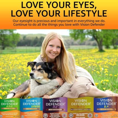 Lutein, Zeaxanthin & Meso-Zeaxanthin Eye Supplement: Vision Defender MAC – Antioxidant Carotenoids “Eye Vitamins” for Eyesight, Eye Care & Health - Vegan/Vegetarian - 90 Capsules/One-A-Day -Made in UK - Image 5