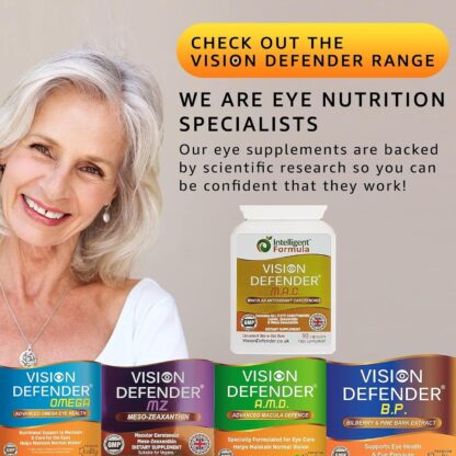 Lutein, Zeaxanthin & Meso-Zeaxanthin Eye Supplement: Vision Defender MAC – Antioxidant Carotenoids “Eye Vitamins” for Eyesight, Eye Care & Health - Vegan/Vegetarian - 90 Capsules/One-A-Day -Made in UK - Image 7