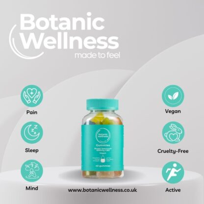 Botanic Wellness CBD Gummies 1000MG (40 Gummies) High Strength 25MG per Gummy CBD Oil Gummies mix of 6 flavours Vegan, THC-free and GMO-Free - Image 2