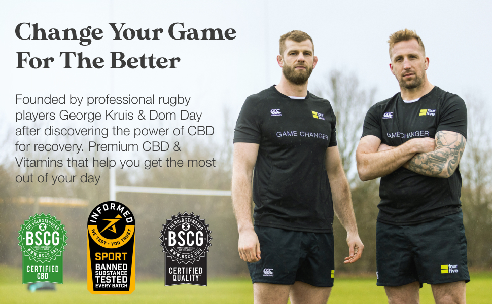 fourfive - Change your game for the better - founders George Kruis, Dom Day, BSCG, Informed sport