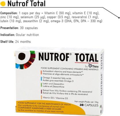 90 Nutrof Total Capsules – Eye Health Supplement with Lutein, Zeaxanthin, Omega 3, and Antioxidants | Daily Dose of Essential Nutrients for Optimal Eye Health | 30 Capsules x 3 Packs (3-Month Supply) - Image 13