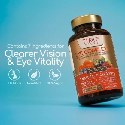 Eye Complex 7-120 Capsules - Lutein, Meso-Zeaxanthin, Zeaxanthin, NZ Blackcurrant, Bilberry, Goji & Eyebright – 4 Month Supply – UK Manufactured - Image 5