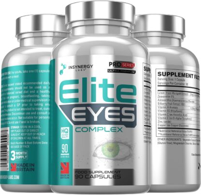 Eye Vitamins (Maximum Dose in UK) Superior Eye Supplement 10 Ingredients, 90 Capsules - Lutein, Zeaxanthin,Bilberry, Eye Health Capsules Eye Health Vision Health - Image 4